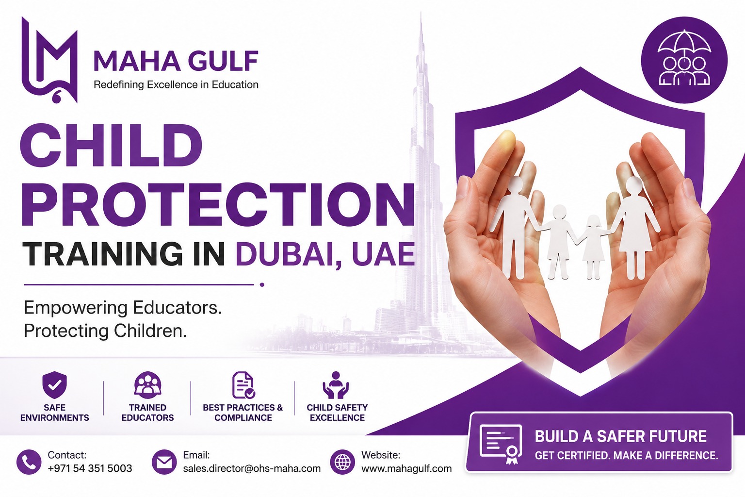 Child Protection Training in Dubai, UAE: KHDA Approved Training for Educators